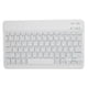 thumbnail image 2 of Teclado inalámbrico Bluetooth de 10 pulgadas con retroiluminación RGB, tecla cuadrada para teléfono, tableta, blanco tailandés, 2 of 14
