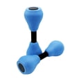 thumbnail image 1 of Objetivos de Fitness Yuarrent 2 piezas con mancuernas acuáticas EVA Azul negro, 1 of 6