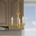 thumbnail image 5 of Livex Lighting Williamsburgh 3 Light Polished Brass Chain Hang/Ceiling Mount, 5 of 13