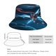 thumbnail image 2 of Greninja Sombrero bucket para adultos, gorra de protección solar, sombrero de pescador plegable para viajes al aire libre, pesca y actividades de verano, 2 of 6