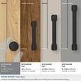thumbnail image 4 of Amerock Faircrest 1-1/4 inch (32mm) Diameter Matte Black Cabinet Knob, 4 of 7