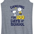 thumbnail image 3 of Peanuts - Dancing For 100 Days Of School - Women's Racerback Tank Top, 3 of 6