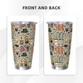 thumbnail image 3 of KLL Coffee pots cup Print 40oz Stainless Steel Insulated Car Cup with Spillproof Lid - Keep Your Drink Hot or Cold on the Go-Straw Three-piece Set, 3 of 8