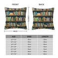 thumbnail image 2 of Eflxamz Cushion Cover Case Bookshelves Full of books Throw Pillow Case Decorative Throw Pillow Cover for Home Sofa Office 18x18 inch, 2 of 5
