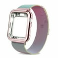 thumbnail image 2 of Case+Strap for Apple Watch Band 40mm 44mm 41mm 45mm 38mm 42mm Plated case+Metal stainless steel bracelet iWatch 5 4 3 SE 6 7, 2 of 7