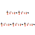 thumbnail image 1 of Sombreros Bruja Fantasma Colgantes Halloween Con Cadena Luces para Jardín () Naranja, 1 of 3