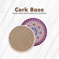 thumbnail image 2 of Posavasos de cerámica absorbente de 8 piezas con base de corcho, posavasos para bebidas, aislamiento de mesa de madera como se muestra, como se muestra, 2 of 5