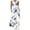 #A Blue, variant on Alkepwun Sun Dresses Women Casual Loose Plus Size V-Neck Sleeveless Pocket Tank Dress Comfort Breathable Floral Print Bohemian Style Long Dress