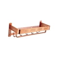 thumbnail image 3 of Toallero para baño y lavabo, extra grueso, resistente, no requiere montaje, soporte para almacenamiento de toallas, toallero con estante para cocina Dorado Soledad Estante de toallas, 3 of 10