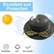 thumbnail image 4 of Sombrero de paja de ratán para niños con circunferencia de 52-54 cm, sombrero de verano, parasol para exteriores, sombrero de playa, protector solar, sombrero de copa plana, sombrero para, 4 of 5