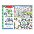 thumbnail image 1 of Melissa & Doug Seek and Find Sticker Pad – Aventura (400+ pegatinas, 14 escenas para colorear), 1 of 3
