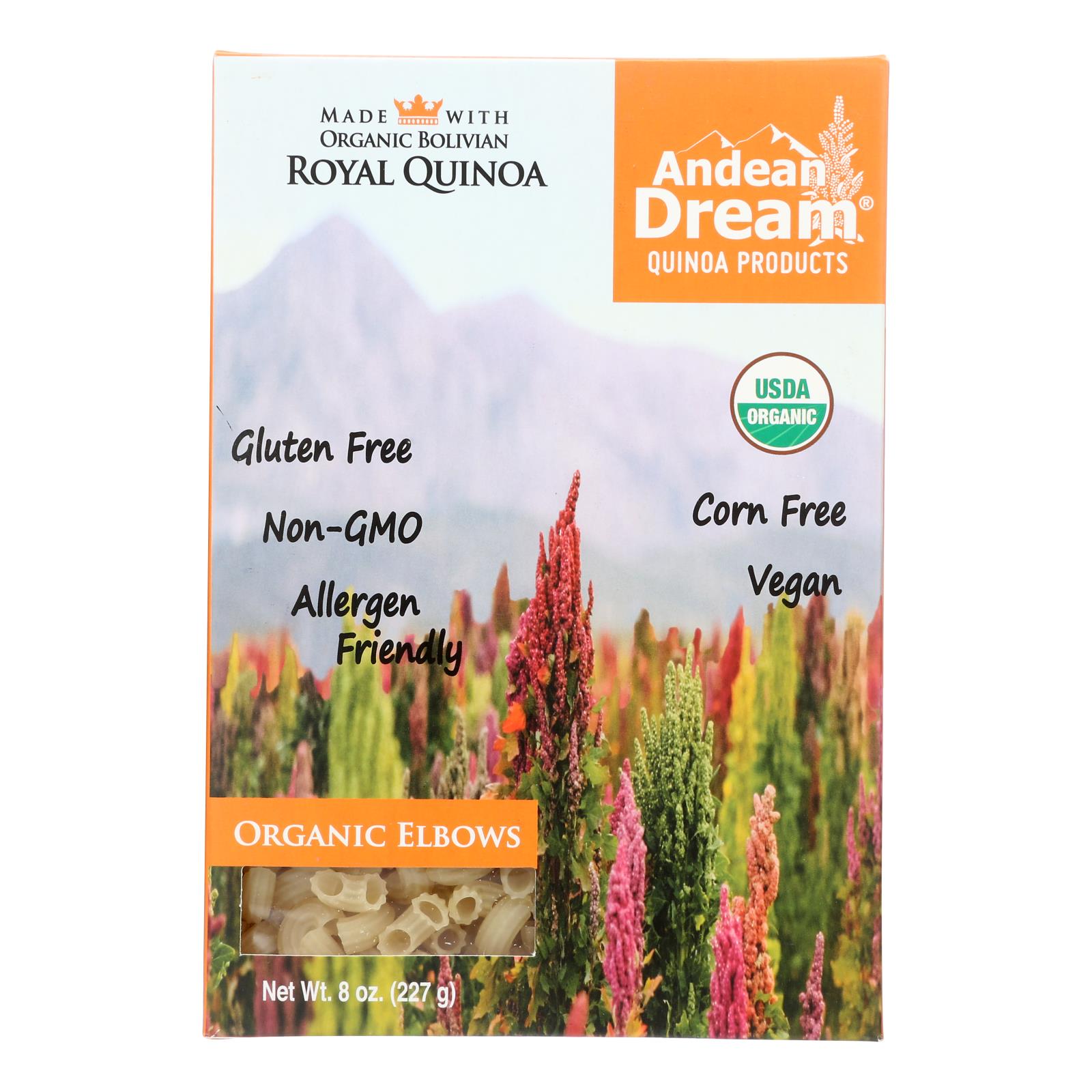 Photo 1 of Andean Dream - Quinoa Pasta - Elbows - Case Of 12 - 8 Oz.
PACK OF 4
EXP JAN 31 023