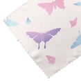 thumbnail image 5 of DouZhe Polyester Placemats Set of 4, Cute Pastel Pink Butterfly Pattern Heat Resistant Place Mats for Dining Table, 12" x 18", 5 of 7