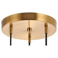 thumbnail image 4 of Woodbridge Lighting Regent Park 3-Light Glass Pendant in Brass, 4 of 4
