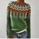 thumbnail image 1 of Suéter europeo y americano para mujer, cuello redondo, bloque de color, suelto, moda, suéter de punto, 1 of 6