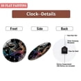 thumbnail image 6 of Toughened Glass Wall Clock with Futuristic Tech Art Silent Movement, Battery Operated(AA Batteries Not Inclued), Artistic Home Decor 12inches, 6 of 8
