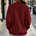 thumbnail image 5 of cocolona Womens Zipper Cardigan Sweater Trendy Crew Neck Long Sleeve Casual Sweater Knit Warm Fall Winter Cardigan, 5 of 6