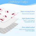thumbnail image 4 of Ironing Mat Portable Ironing Blanket for Table Top Travel Ironing Pad for Washer Dryer 27.6" x 47.2" Watercolor Cherries Pattern, 4 of 6