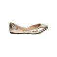 thumbnail image 2 of New Women Breckelles Bailey01 Metallic Leatherette Round Toe d'Orsay Ballet Flat, 2 of 5
