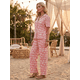 thumbnail image 4 of Conjunto 2 Piezas Estampado Floral, Camisa y Pantalón Amplio, Look Fresco y Elegante para Mujer, 4 of 5