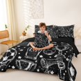 thumbnail image 3 of Erosebridal Soccer Print Twin Bedding Sets 7-Piece for Boys Girls,Sport Football Bedding Comforter Set for Kids Teens,Black Reversible,Lightweight Room Decor, 3 of 6