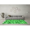 thumbnail image 3 of Ahgly Company Indoor Square Abstract Green Modern Area Rugs, 7' Square, 3 of 4