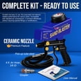 thumbnail image 3 of LE LEMATEC Portable Sandblaster Gun Kit, Air Compressor Sand Blaster, Paint & Rust Remover, Abrasive Media & Soda Blaster for Metal, Wood, Automotive, 3 of 9