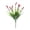 Red, variant on 1Pc 14.5" Artificial White Lavender Flowers, Plastic Greenery Monkey Grass Bush for Cemetery Grave Decor