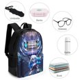 thumbnail image 4 of Undertale Sans Casual Backpack Shoulder Bag Daypack Computer Bag with Pocket High Capacity Schoolbag for Student College, 4 of 8