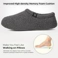 thumbnail image 4 of Women's Fuzzy Curly Fur Memory Foam Loafer Slippers with Polar Fleece Lining, 4 of 5