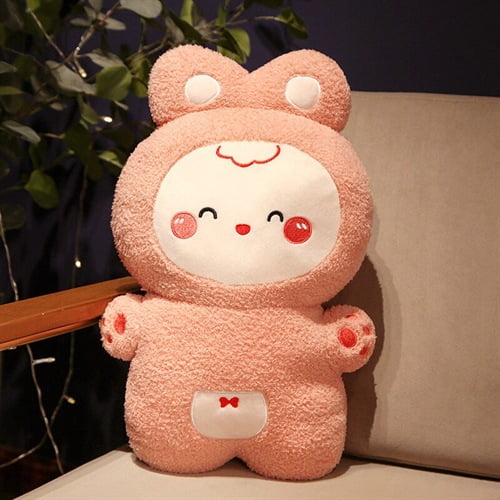1 Pieces 19.6 Inch Rabbit Stuffed Animal Plush Bunny Toys Soft Cute Bunny Dolls and Playing Toys Decorations,Pink