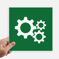 thumbnail image 1 of Gear Mechanical Physical Structure Sticker Tags Wall Picture Laptop Decal Self adhesive, 1 of 1