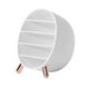 thumbnail image 2 of Organizador de maquillaje de 5 compartimentos con cajón para brochas y paletas. blanco, 2 of 9