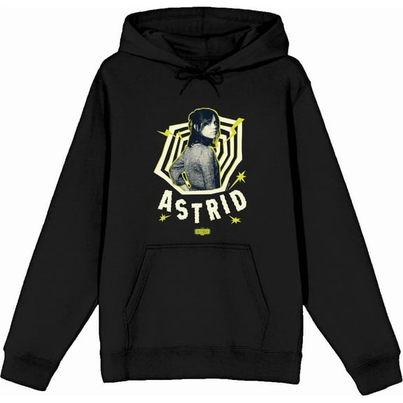 Beetlejuice Beetlejuice Astrid Adult Black Long Sleeve Hoodie-Medium