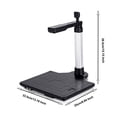 thumbnail image 3 of Document Scanner with Auto-Flatten Deskew Tech, 10 MP + 2 MP Dual Camera, A3 Scan Size, USB 2.0 Interface, for Teachers and Remote Learning, 3 of 9