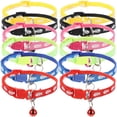 thumbnail image 2 of 12pcs Adjustable Pet Collars for Dogs & Cats Chic Design with Bells, Comfortable, Skin Friendly, Vibrant Colors for Holidays and Parties, 2 of 5
