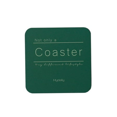 

Norbi Coaster Cup Mat Insulation Pad Placemat Home Geometric Insulation Teacup Home Anti-scald Coaster Green Square 1PC