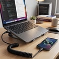 thumbnail image 4 of ROFAY 6'Coiled USB A to USB C Cable, Black, 2 Pack, 4 of 4