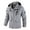 Grey, variant on Men's Casual Jackets Lightweight Water-Resistant Jackets Softshell Hooded Jacket Spring/Fall Outdoor Wear