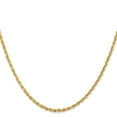 thumbnail image 3 of Auriga 14K Yellow Gold 2.25 mm Diamond-cut Quadruple Rope Lobster Clasp Chain Necklace for Women 26", 3 of 6