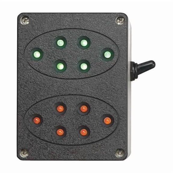 Ideal Warehouse Innovations Interior Traffic Lights,Plastic,Black 60-5412-U