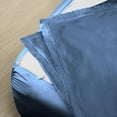 thumbnail image 2 of Sheet has Zipper Fitted Sheet, (Twin Size 39x75) 6 Inch Deep Pocket, 100% Egyptian Cotton, 800 TC, Solid Medium Blue Color., 2 of 9