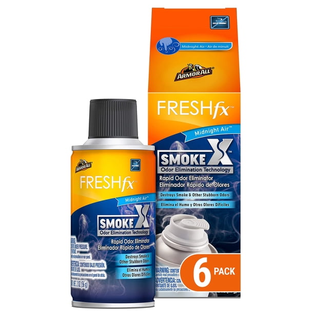 Ambientador para Auto Armor All Smoke X Eliminador de Olores Paquete de 6