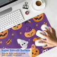 thumbnail image 4 of Long Mouse Pads for Desk,Halloween Pumpkin Ghost Pattern Desk Mats on Top Of Desks, Desk Mouse Pad Extra Large with 3mm Non-Slip Base and Stitched Edge for Gaming,Office,Work,Home 35.4x15.7in, 4 of 5