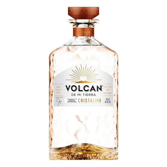 Pack de 4 Tequila Volcán De Mi Tierra Reposado Cristalino 750 ml
