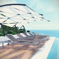 thumbnail image 2 of Modway Chaise Longue de Mobilier de Patio Extérieur en Aluminium Shore, Gris, 2 of 6