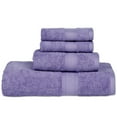 thumbnail image 5 of Casa Lino 4Pc Premium Bath Towel Set (1 Bath Towel, 2 Washcloths, 1 Hand Towel) - 100% Cotton, 400GSM & Ultra Absorbent (Purple), 5 of 8