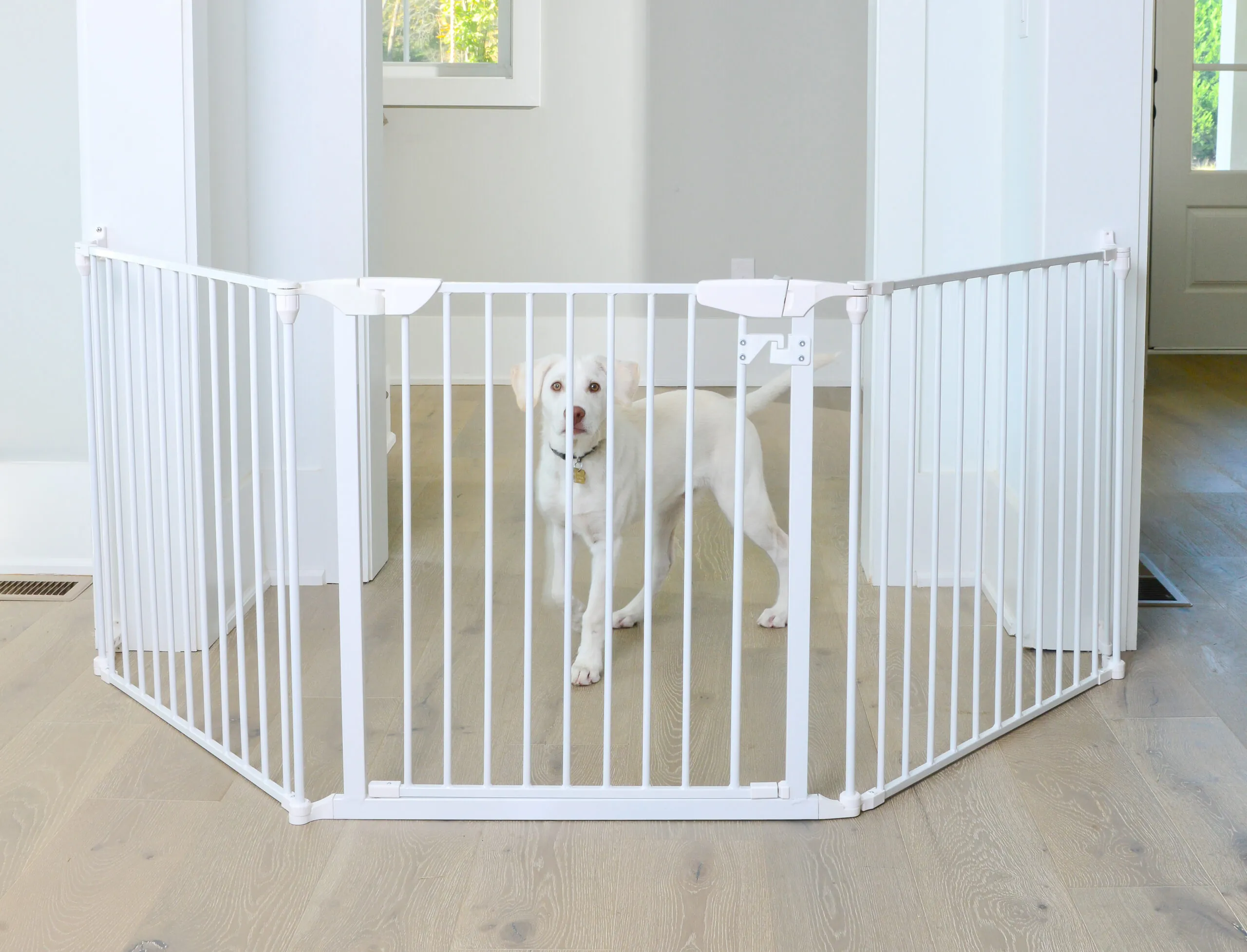 Cardinal Gates XpandaGate Child & Pet Safety Gate - White
