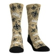 thumbnail image 2 of Unisex Rock Em Socks   New Orleans Saints Gameday Two-Pack Crew Socks Set, 2 of 3