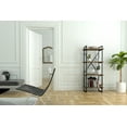 thumbnail image 2 of Ada Home Decor Elston 3 Tier Open Shelf Bookcase, Walnut, 2 of 3
